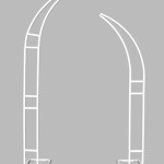 White metal horn arch- $100.00